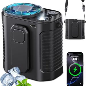 10-Speed Portable Waist Fan with LED Light
